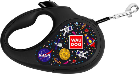 WAUDOG Retractable Dog Leash 16 Ft - Heavy Duty Pet Walking Leash for X-Small, Small, Medium, Large Dog or Cat with