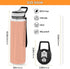 32 Oz ODAWA Water Bottles Light Salmon Drinking Water Bottle with Wide Mouth Water Bottles