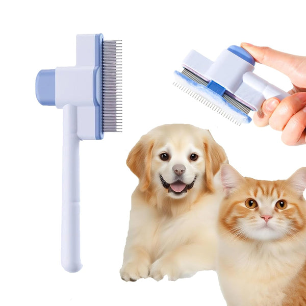 Zinmilin Flea Comb for Cats Dogs,Cat Flea Comb Brush for Shedding Hair Dematting