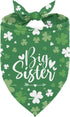 ZPPRJF St. Patricks Day Big Sister Dog Bandana, Pet Pregnancy Announcement, Shamrock Irish