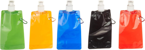 Funiverse Bulk 20 Pack 16 oz Collapsible Water Bottle Assortment