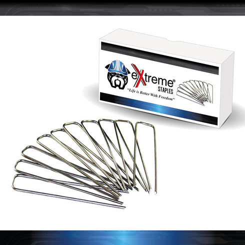 100 Pack Extreme Dog Fence Staples for Easy Above Ground Installation of Electric Dog Fence