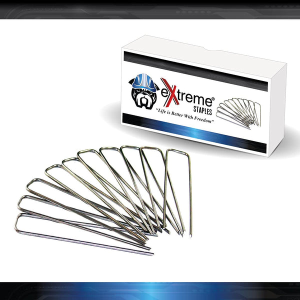 100 Pack Extreme Dog Fence Staples for Easy Above Ground Installation of Electric Dog Fence