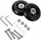 OwnMy Luggage Suitcase Replacement Wheels, 70mm x 24mm Rubber Swivel Caster, Set of 2 Bearings Repair Kits