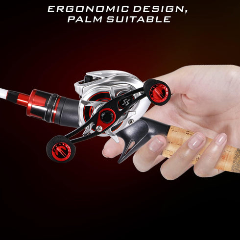 Sougayilang Baitcasting Reel - Lightweight Graphite Frame with 9 + 1 Anti-Reverse Ball Bearings
