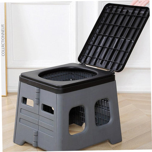 BESPORTBLE Foldable Portable Toilet for Camping and Car Use PP Material Travel Potty Stool with Space-Saving Design
