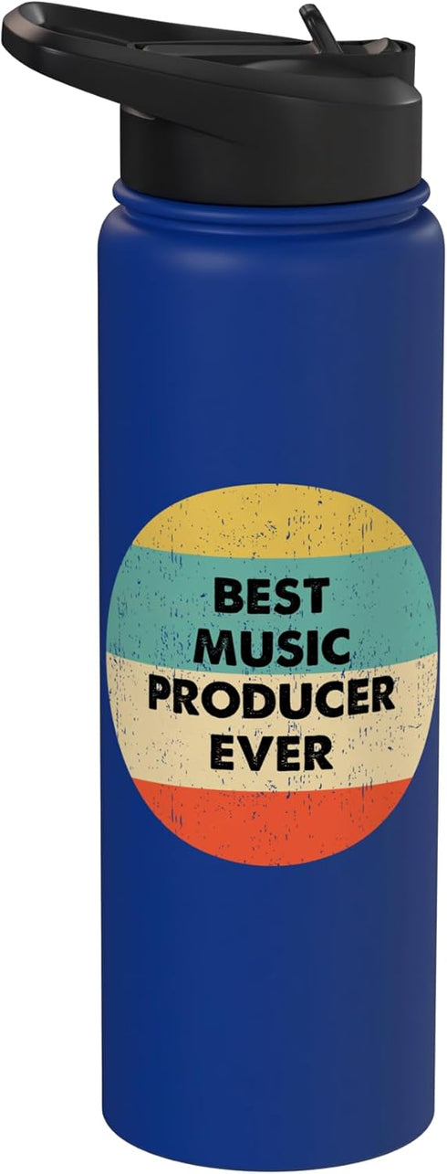 Music Producer Shirts & Gifts Music Producer Stainless Steel Insulated Water Bottle