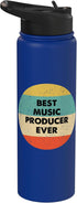 Music Producer Shirts & Gifts Music Producer Stainless Steel Insulated Water Bottle