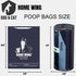 15 15.8" 11.8", Large Dog Poop Bag Holder, Poop Bag Dispenser with Carabiner Clip for Leash, Extra Thicker Odor Sealing