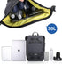 Rhinowalk 30L Motorcycle Tail Bag - Waterproof Motor Pannier Travel Luggage for Motorbike Rear Rack - Black