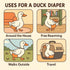 (3.3-8.8 lbs))(Pink (0.55-1.65 lbs)) Duck Diapers Adjustable Reusable Pants for Pet Ducks, Indoor Use, Fits Call Ducks