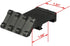 Low Profile Tactical Picatinny/Weaver 45 Degree Angle Mount, 1.37" Long, 3 Slots