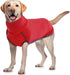 ROZKITCH Dog Winter Coat, Soft Pullover Pajamas, Windproof Cold Weather Jacket for Small Medium Large Dogs (Bright Red,