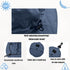 Waterproof Bucket Rain Hat with Chin Strap, Packable Sun Hat for Men Women, Lightweight Summer Fishing Cap