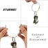 STURME 2" Aluminum D Ring Carabiners, Small Keychain Clip Set, Durable Improved 24 PCS