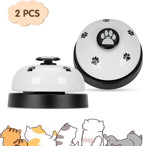 JEXCULL 2 Pack Communication Pet Training Bells, Dogs Bell for Door Potty Training and to Ring to Go Outside Device Dog