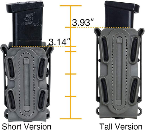IDOGEAR 9mm Mag Pouches, Soft Shell Tactical Magazine Pouch for Belt