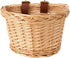 Kids Bicycle Wicker Basket with Straps for 12-16 Inch Bikes, Tricycles, Scooters (Pink, Purple, Brown)