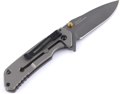 Sanrenmu 7056LUC Line Lock Folding Knife with 8Cr14Mov Blade and 3Cr14N Handle
