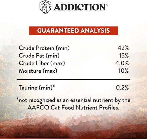 Addiction Wild Islands Forest Meat Premium Venison Recipe Dry Cat Food, 4 lb