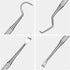 Mudder 4 Pieces Dog Dental Tools, Stainless Double Headed Cleaning Tool Set, Tartar Remover for Dogs Cats