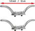 Pmsanzay Stainless Steel Cord Cleat, 6" Rope Cleat Anchor Cleat, 2 Pcs per Pack,with Quick Release Track Rail Adapter Hardware for Kayak Boat Track Mount - Easy to Install - No Drilling by Pmsanzay