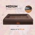 Dog Beds for Medium Dogs, Orthopedic Washable Bed with Removable Bolster & Waterproof Nonskid Bottom