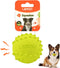 LaRoo Squeaky Dog Ball Toy, Durable Natural Rubber Chew Toy for Small Medium Large Dogs, Floating Training (6.5CM Green)