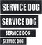 2Pack Service Dog Patches, Removable Vest Patches for In Training Dogs, XS Black Hook and Loop Dog Harness Patch