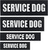 2Pack Service Dog Patches, Removable Vest Patches for In Training Dogs, XS Black Hook and Loop Dog Harness Patch