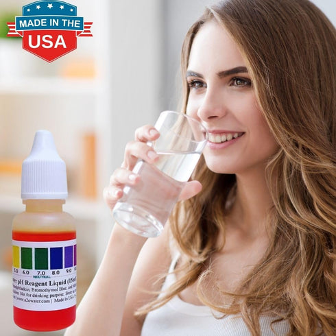 Water pH Level Test Kit, Alkaline, Tap, and Drinking Water, More Accurate Than Test Strips, Made in USA, A2O Water