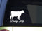 EZ-STIK Dairy Cow LifeI908 6x6 inch Sticker Cow Heartbeat Decal