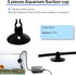 19.68 feet Black Aquarium Airline Tubing with 6 Air Stones and Check Valves for Fish Tank