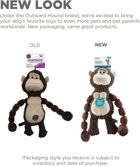 Outward Hound Thunda Tugga Gorilla Plush & Squeaky Dog Tug Toy