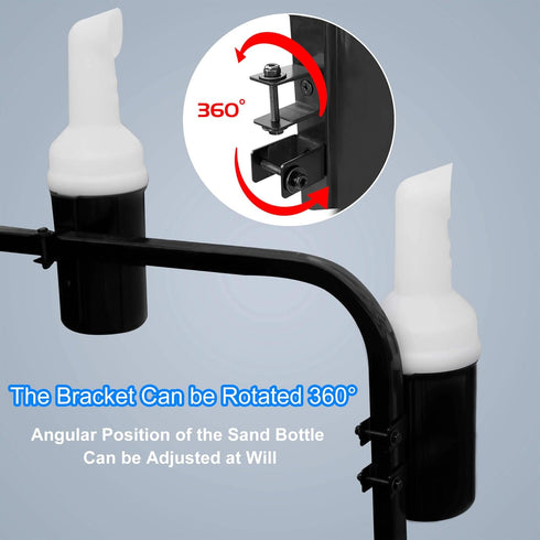 NOKINS Golf Cart No Drilling Sand Bottle for EZGO, Divot Filler Sand Bottle Assembly with Rattle Proof Holder