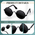 Dog Sunglasses Retro Pet Glasses, Classic Round Dog Glasses for Cats and Dogs, Photos Props Cosplay Costume (Black)