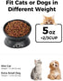 Elevated Cat Food Bowl, 5 Oz Ceramic Raised and Tilted Water Bowl, Anti Vomiting and Protect Pets' Spines Dishes for Small Dog, Fat Faced Cat, Kitten (Black Pattern, 1 Pack)