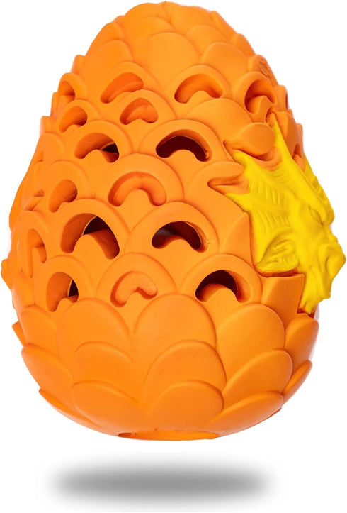 Indestructible Dog Toys for Large Aggressive Chewers - Durable Dragon Egg Treat Dispensing Dog Toy