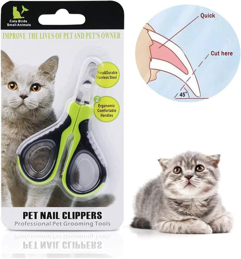 VICTHY Pet Nail Clippers for Small Animals, Professional Dog/Cat Claw Toenail Trimmer Grooming Tool