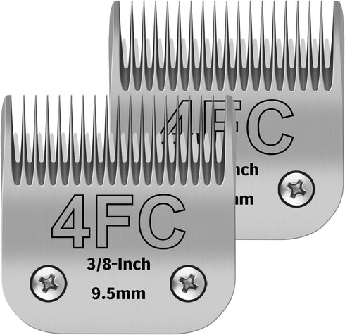 4FC Pet Dog Grooming Kit with Detachable Ceramic Blades, Compatible with Andis, Oster A5, Wahl KM10 Clippers