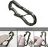 Idakekiy Dual Carabiner Keychain Multi Tool with Key Chain Bottle Opener for Keys