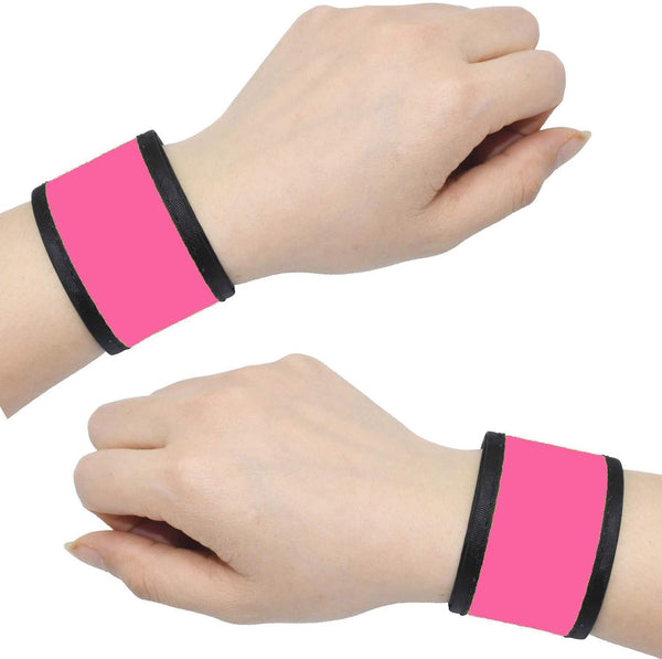 LED Slap Bracelets - Light Up Armbands, Glow in The Dark Safety Reflective Running Gear for Runners, Walkers
