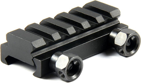 TACFUN 3 Pack 1" High & 0.75" Medium & 0.5" Low Riser, 5 Slot 20mm See Through Scope Mount