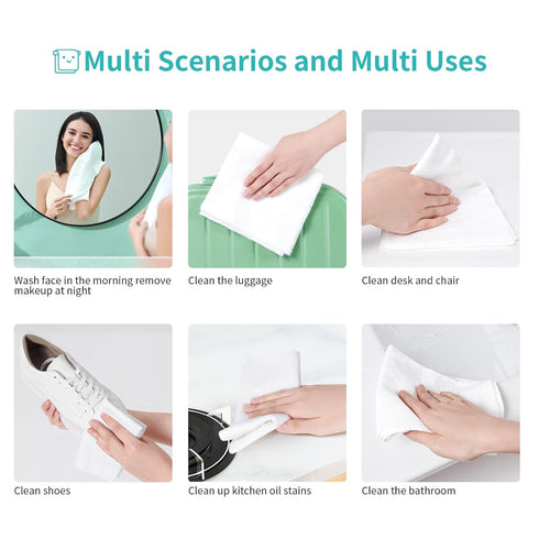 28 15''x10'' Disposable Face Towels PCS Larger Thicker Compressed Towels Magic Washcloths Coin Tissue Reusable