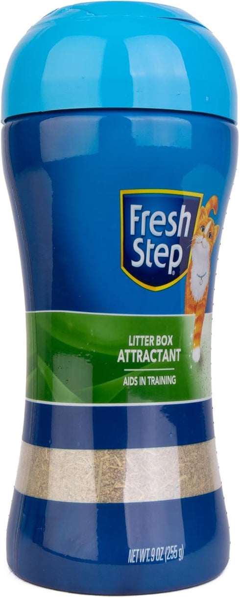 Fresh Step Litter Box Attractant Powder, All Natural Training Aid for Cats and Kittens, 9 Ounce