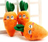 1Pc Soft Dog Toys, Cute Carrot Plush Chew Toy with Squeaker Sound for Puppies and Cats