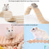 Hamiledyi Wooden Bridge for Hamster, Bendy Climbing Ladder, Long Suspension Bridge, Chew Toys for Small Pets