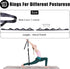 Stretching Strap Yoga Strap for Physical Therapy with 10 Loops, Non-Elastic Stretch Band