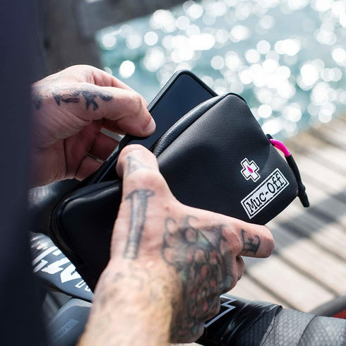 Muc-Off Rainproof Essentials Case, Black Bike Pouch for Storing Phone and Bike Tools, Cycling Accessories