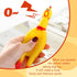 Zddaoole 20 Pcs Rubber Chicken,Screaming Chicken,Squeeze Chicken,Yellow Rubber Squawking Dog Toys,Prank Novelty Noise